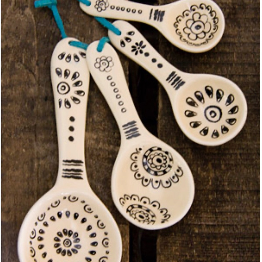 Ceramic Measuring Spoons by Natural Life